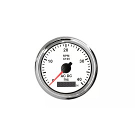 ac dc inc. Diesel Tack 4000 RPM Tachometer with Digital Engine Hours Magnetic Pick-up