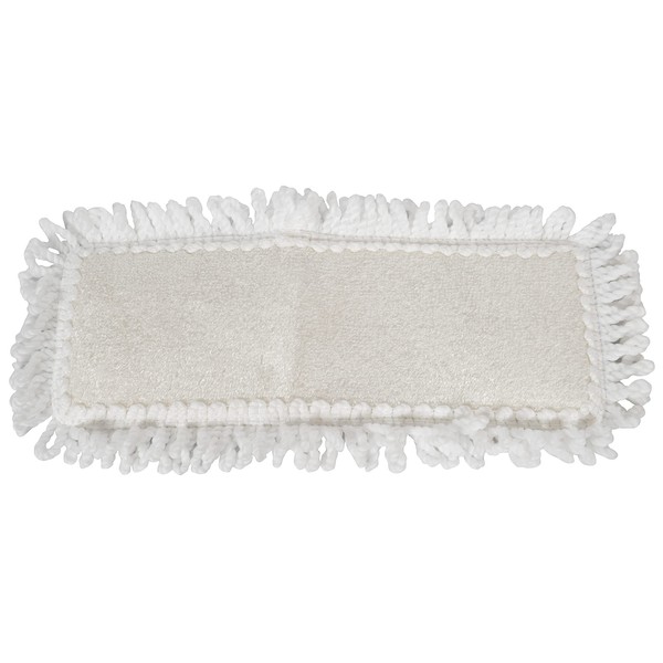 Harper Live.Love.Clean. Washable 2-in-1 Wet/Dry Bamboo Dust Mop Pad with Wraparound Attachment for Cleaning Dust, Pet Hair & Fine Dry Dirt