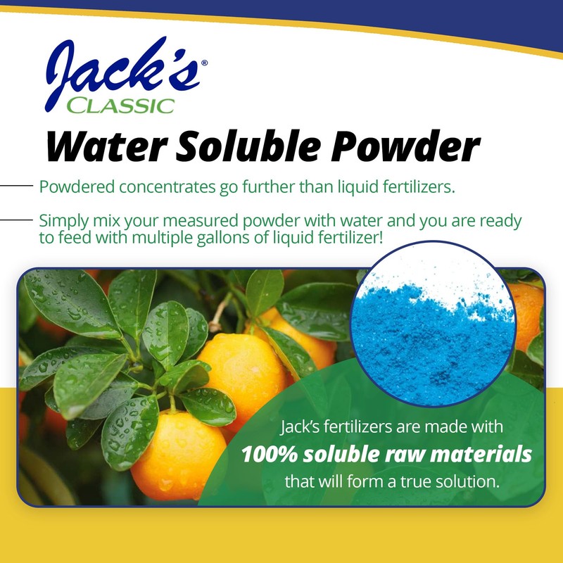 Jack's Classic 20-10-20 Citrus Feed Water-Soluble Fertilizer with Micronutrients to