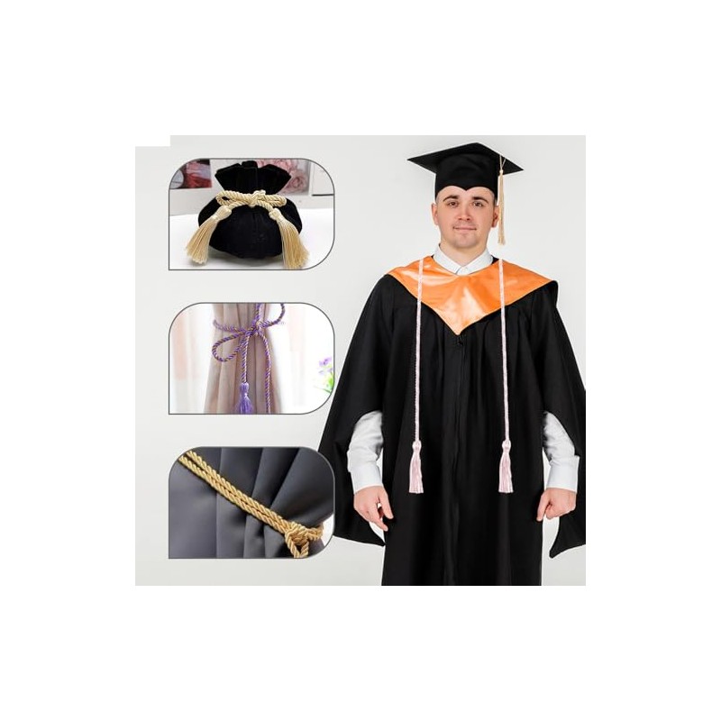 Zanzike Graduation Honor Cord with Tassel, Pink, Terylene, Graduation, Academic,