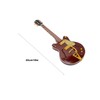 Red and Gold Miniature Electric Guitar Replica with Stand and