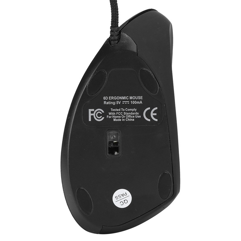 Vertical Mouse Colorful Ergonomic Rechargeable USB Receiver ABS Office Wired