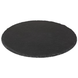 Out of the blue Slate Plate, Serving Plate, Natural Slate Plate, Slate Cheese Plate, Chopping Board, Serving Board, Round, 220196, Grey