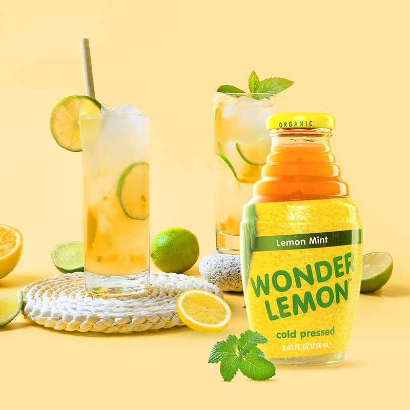 Wonder Lemon Organic Lemon Mint Cold Pressed Juice, 8.45oz (6