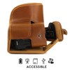 Megagear MG1752 Ever Ready Leather Camera Case Compatible with Canon