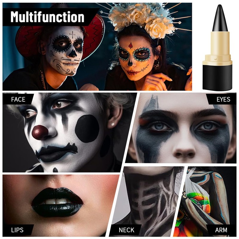 2PCS Black Eyeliner Cream – Highly Pigmented Waterproof Black Eyeliner