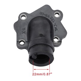 WOOSTAR Carburetor Reed Valve Intake Manifold Replacement for 2 Stroke 49cc 50cc Engine Aerox 50 Aprilia SR50 Zuma 50 BWS 50 Vino 50 JOG 50 Scooter
