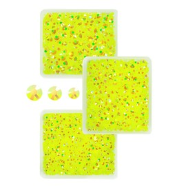 qiipii Neon Yellow AB Resin Rhinestones for Crafting 3mm 4mm 5mm Fluorescent Yellow Flatback Jelly Stones Bulk SS10 SS16 SS20 Diamonds Gems for Nails Face Eyes Makeup Mugs Tumblers Bottles DIY Crafts