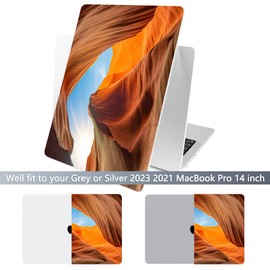 Batianda for New MacBook Pro 14 inch Case 2024 M4 2023 2021 Release with M3 M2 M1 Pro/Max Chip,Landscape Series Designed Hard Shell with Keyboard Cover & Screen Protector, Desert Scenery