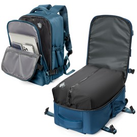 WEFLIER Large Backpack, Women's, Men's, Business, Waterproof, Large Capacity, Work or School, Travel, 15.6, Computer Backpack, Shoe Storage, Travel Bag, Sack, 3 Nights and 2 Days Travel, Sports