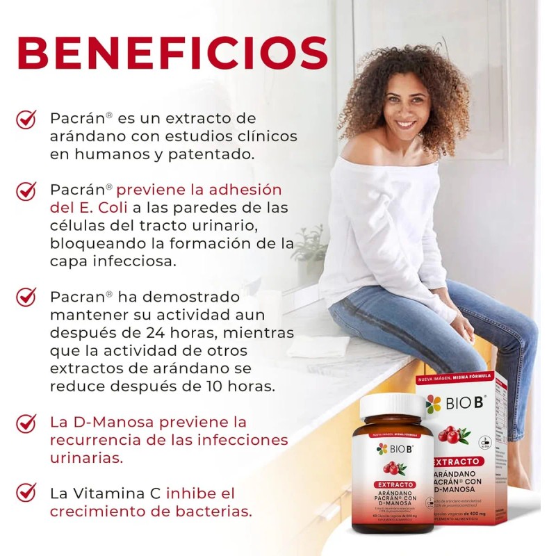 BIO B | Extracto de Arándano 60 cápsulas veganas con