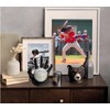 Baseball Display Stand, Round Clear Ball Stand,with 3D Hand Shaped