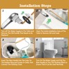 Demiwise Universal Toilet Flush Handle, Front Mount Bowl Flusher Replacement