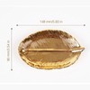 Bonie Bliss Gold Leaf Ceramic Jewelry Tray, Leaf Shaped Ring