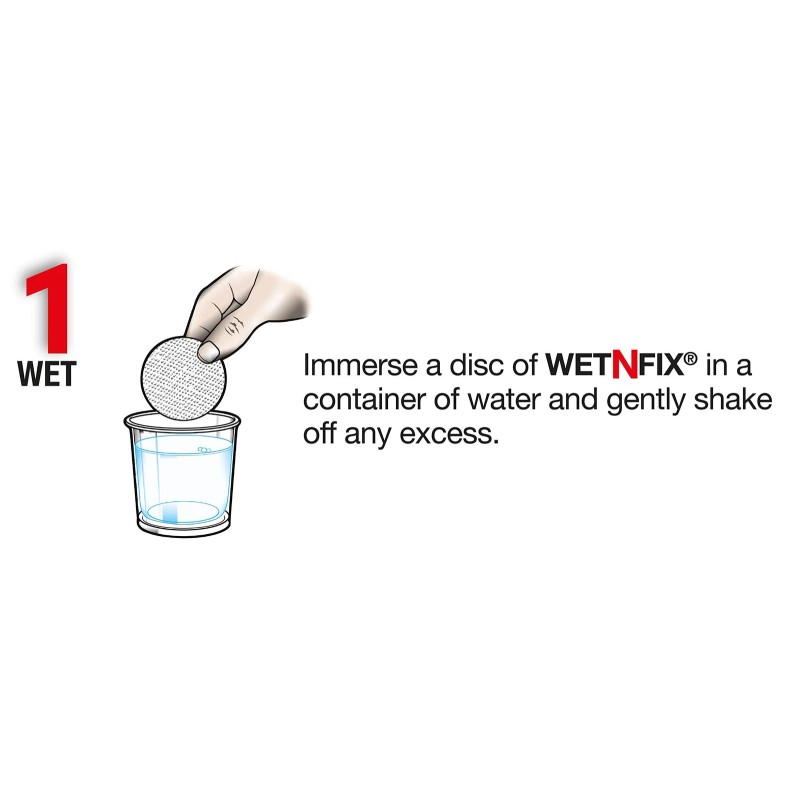 Wetnfix (20 Discs) - Fixing Wall Plugs Fast! No Need