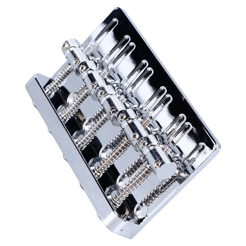 Electric Bass Bridge 5 String Bass Saddle Bridge Thickened Tailpiece