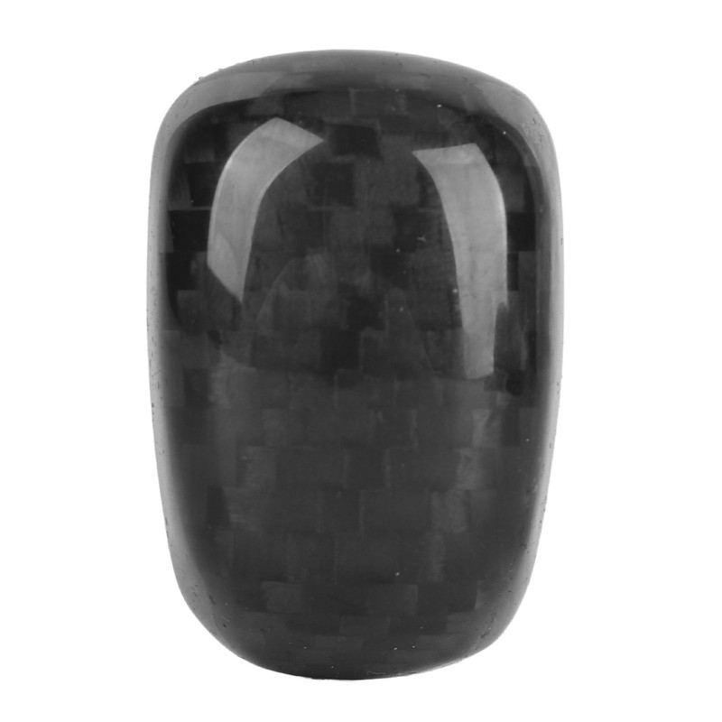 Gear Shift Knob Unlock Button Cover Carbon Fiber Shifter Lever