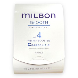 Milbon Smooth No 4 Weekly Booster - Coarse Hair, 4 x 0.3 oz