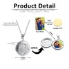 Jovivi Round Photo Locket Necklace That Holds Pictures Locket keepsake