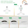 Soliseed 4 Pack 5/6 Inch LED Can Lights Length Adjustable