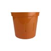 3" Slotted Clear Orchid Pots - 3 Pack (Copper Amber)