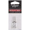 Viper Spinster Aluminum Dart Shaft: Short (SH), Silver, 3 Pack