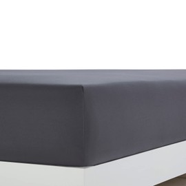 Clara Clark Bed Sheets, Premier 1800 Series 4 Piece Bed Sheet Set, Deep Pocket, Wrinkle, Fade, Stain Resistant, Luxury Soft Bedding Sheets & Pillowcases, Split King, Charcoal Gray