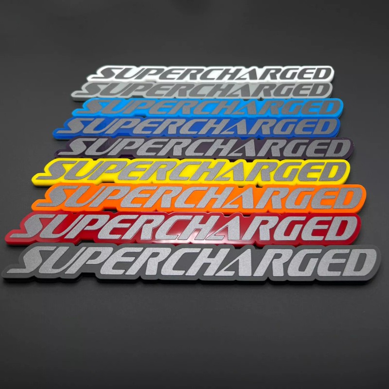 FMSgear 1 SUPERCHARGED Emblem fits Hellcat Charger Challenger Trackhawk Hellhawk