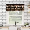 Rustic Moose Deer Window Valance,Vintage Country Style Pine Tree Elk