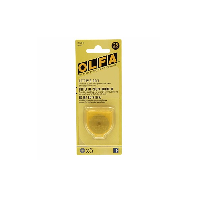 Olfa Rotary Blade Refill (5 Per Package) - 28mm