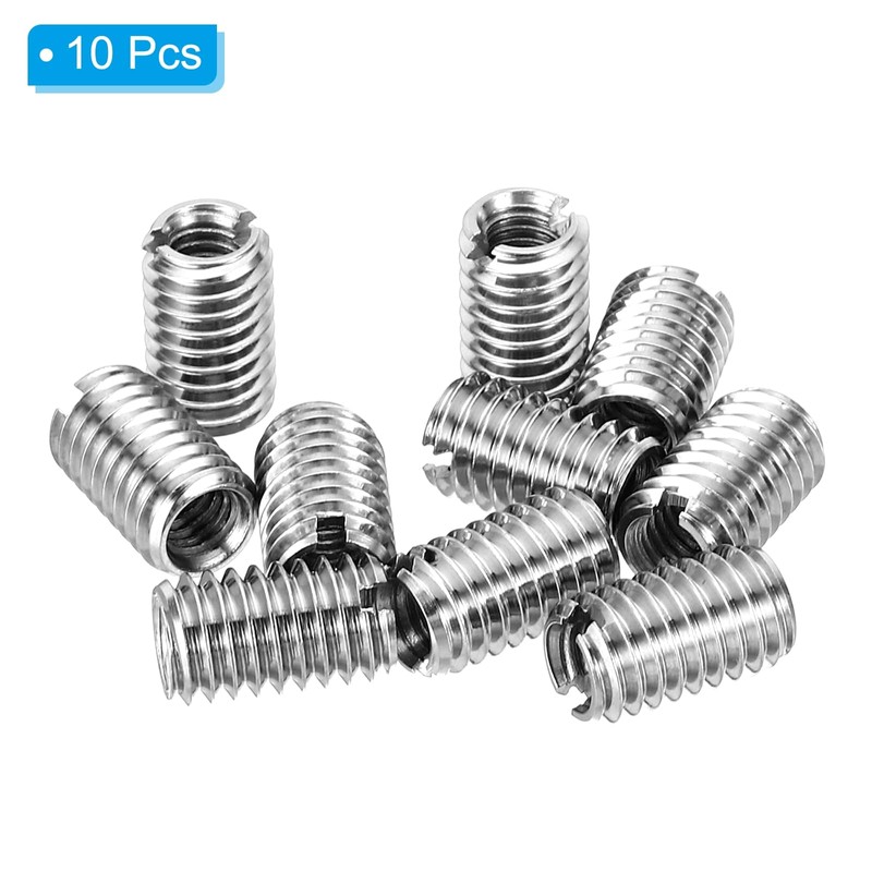 PATIKIL 10pcs Thread Adapter Sleeve Reducing Nuts M6*1 Female to