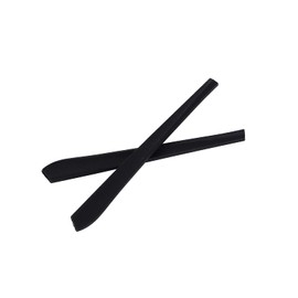 Replacement Anti-Slip Rubber Silicon Temple Ear Socks for Eye Glasses Sunglasses Frames HTS005 (Black - 1 Pair)