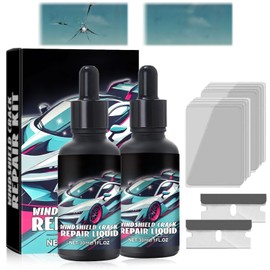 HongChengSM 2Pcs Upgraded Windshield Crack Repair Kit, 2025 New Cracks Gone Glass Repair Kit, Professional Windshield Chip Repair, Windshield Repair Kit for Daily Vehicle Maintenance