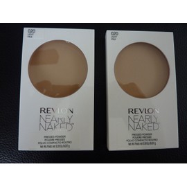 Revlon Nearly Naked Pressed Powder - LIGHT # 020 - TWO - Both Brand New /Sealed