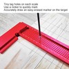 Woodworking Scriber Multifunction Aluminum Alloy Measure Ruler for Carpenter Auxiliary200mm
