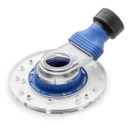 Whirlwind Router Dust Extraction System with Click Connect - Improved Dust Collector Accessories for Midsize Routers – Dust Extraction Tool Includes Acrylic Baseplate, Rotary Base, Router Plate & More