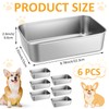 LemonRoad 6 Pcs 52 oz Stainless Steel Metal Dog Bowls
