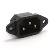 kenable IEC 10A C14 3 Pin Chassis Panel Mount Plug