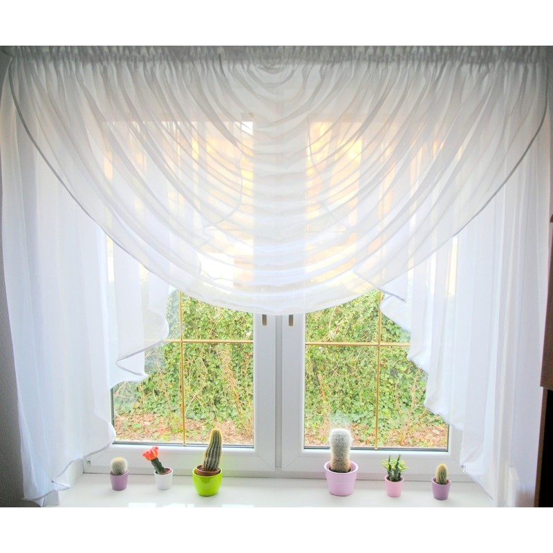 HG-1 Modern Ready Made Voile Curtain Set (Window Width 140-190