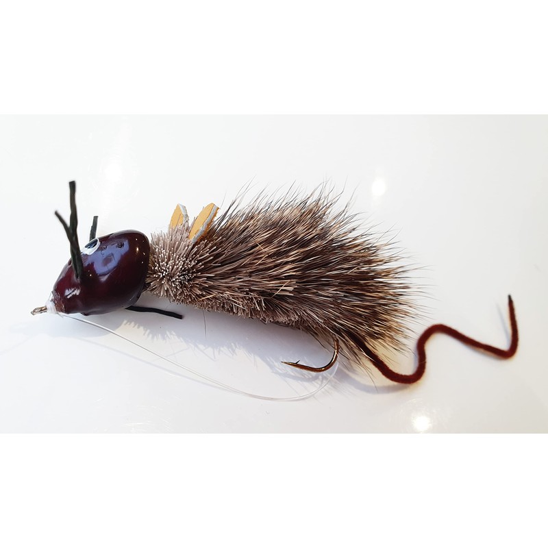 FISHIN ADDICT Pike Mouse Popper Fishing Fly Size 2 /