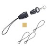 Wave Design [(3 Sets)) Curl Cord Strap, Coil Strap, Stretchable,