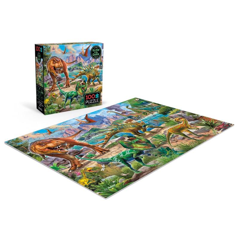 Ceaco - Glow in The Dark - Dinoland - 100