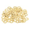 MECCANIXITY 110 Pack Brass Flat Washer, M4 Copper Washers Crush