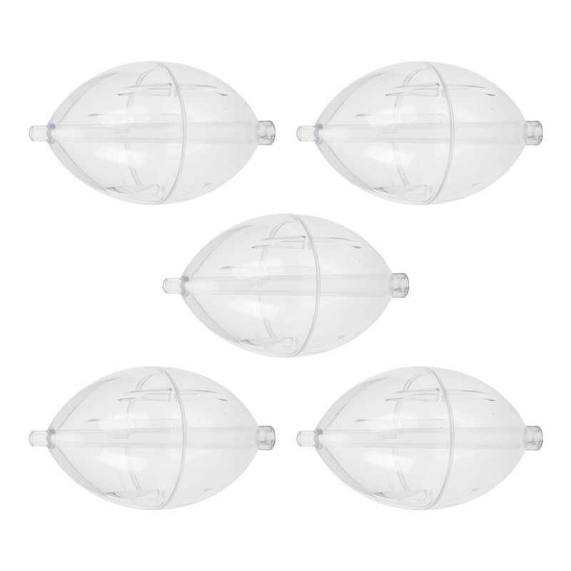 Gllehkt 5Pcs FishingsCastings Bobbers Float Fishing Clear Float Plastics Oval