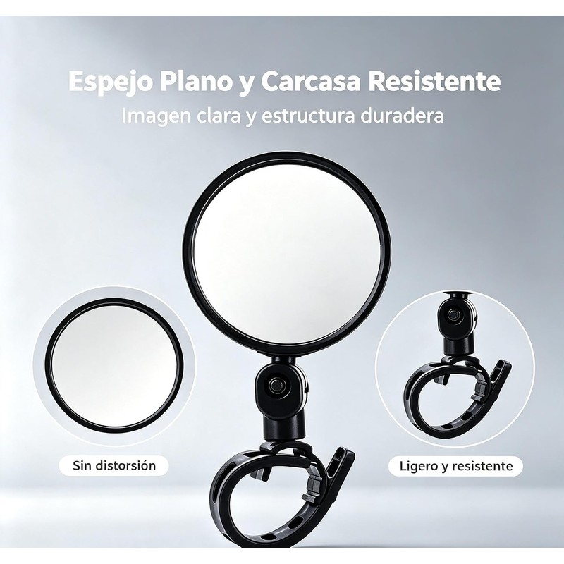 2PCS Retrovisores para Bicicleta para Merida Ride300