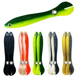 10Pcs Soft Bionic Fishing Lure Artificial Fishing Bait Swimbaits Lures Realistic Soft Lures Baits Accessoriesfor Fishing Lovers Outdoor 5Colors (10Pcs Small)