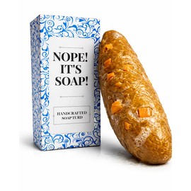 Gears Out Fake Poop Soap Bar - Realistic Turd Gag Gift, Handcrafted Artisanal Novelty, Vanilla Scent, Funny Prank Gift for Men, Women & Kids, White Elephant & April Fools Joke Gift