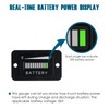 Runleader 36V LED Battery Power Indicator,Battery Charge & Discharge Display,Applicable