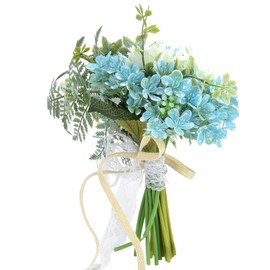 Bridal Bouquet Plastic Artificial Flower Bouquet for Wedding Stage Living Room Bedroom Decoration