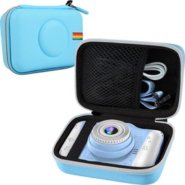 Leayjeen Kids Camera Case Compatible with YunLone/joylink/ITSHINY, Compact Camera Protective Case, EVA Hard Shell Design (Case Only), blue, colourful" or "playful" or "practical